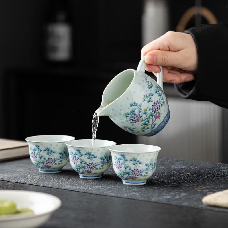 Керамический чайный набор Hongyu Doucai, 11 предметов