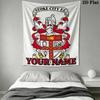 Custom Name Stoke City FC Wall Tapestry Aesthetic Wall Hanging Printed Fabric Blanket Decorative Tapestries for Bedroom Living Room Home Decor