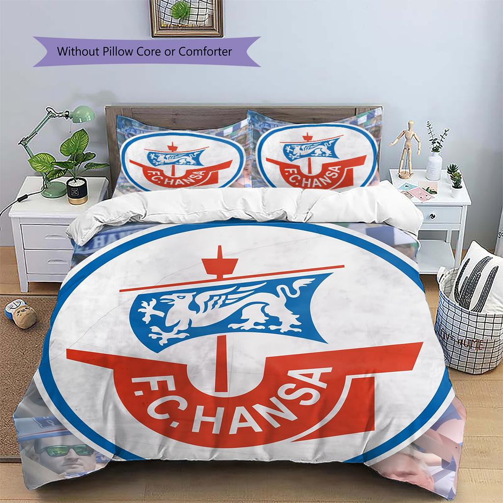 Lufthansa logo Pattern Bedding Home Decoration Birthday Gift (1 * duvet cover + 2 * pillowcase, without core)