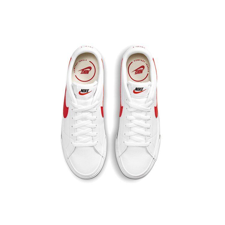 Nike Кроссовки Court Legacy White University Red Мужские черные CU4150-105