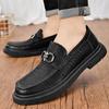 Luxury Brand Men Dress Business Shoes Flat Designer Antiskid Loafers Formal Wedding Party Office Shoes Men Oxfords Business Shoe