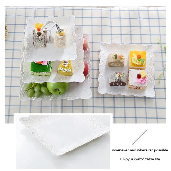 Подставка для кексов, башня, демонстрационная стойка для десертов, трехъярусная конструкция, не содержит бисфенол А, простая сборка, многоярусный поднос для сервировки торта на свадьбу