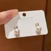 Pearl Diamond Exquisite Small Earrings High Sense Light Luxury Earrings Stud Earrings