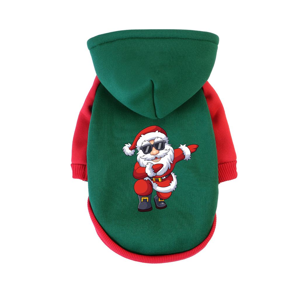 1 Pc Pet Hooded Sweatshirt Christmas Cats & Dogs Fashion Winter Warm Clothes Suitable For Cats ,Teddy Golden Retriever