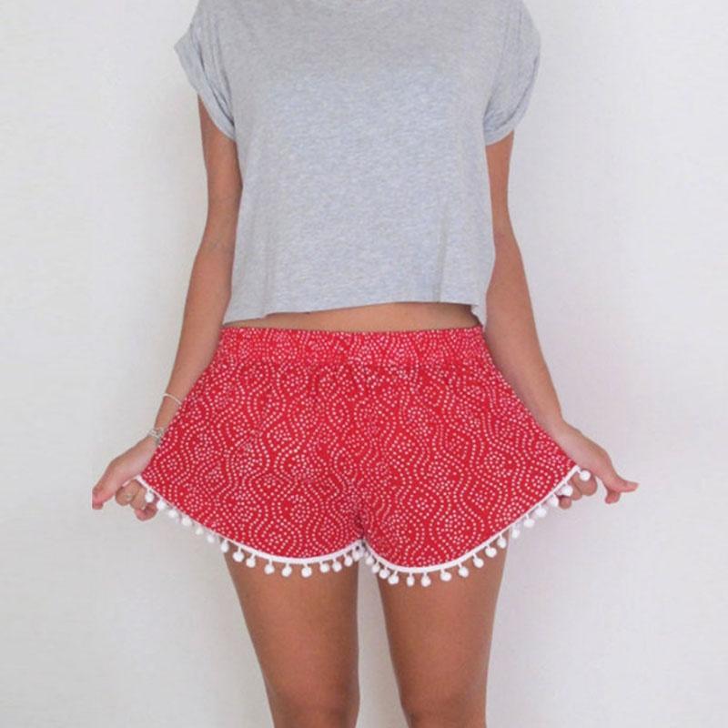 Новые женские сексуальные короткие шорты Летние повседневные шорты с высокой талией Короткие пляжные D16 Изготовлены из удобного материала спандекс для ношения в течение всего дня