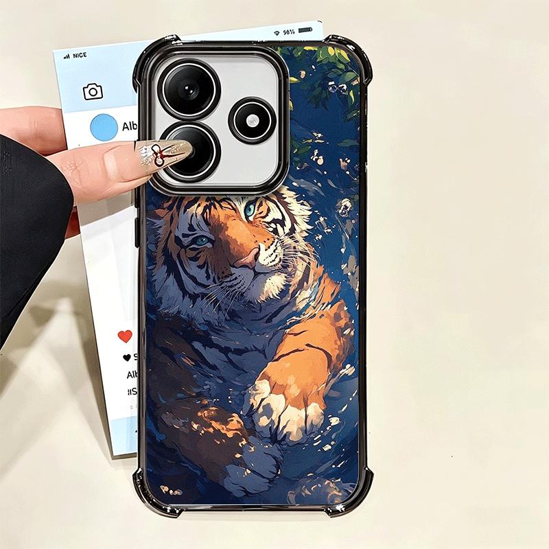 Премиальный чехол для телефона с рисунком тигра, мягкий, для Xiaomi Poco X7 X8 Pro Max X6 X5 X3 F8 Ultra F7 M8 M7 M5S Redmi 15C 15A 15 14C 13C