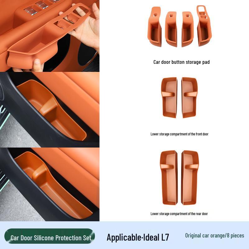 Силиконовый комплект для Li Auto L6-L9: Модификация интерьера: Подстаканник на консоли и беспроводная зарядная площадка