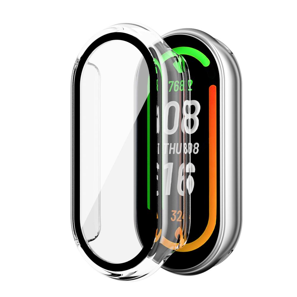 Закаленное Стекло+Чехол из ПК для Xiaomi Mi Band 10 9 8 Защитный Чехол Ударопрочный Полный Жесткий Защитный Экран Xiaomi Smart Band 10 9