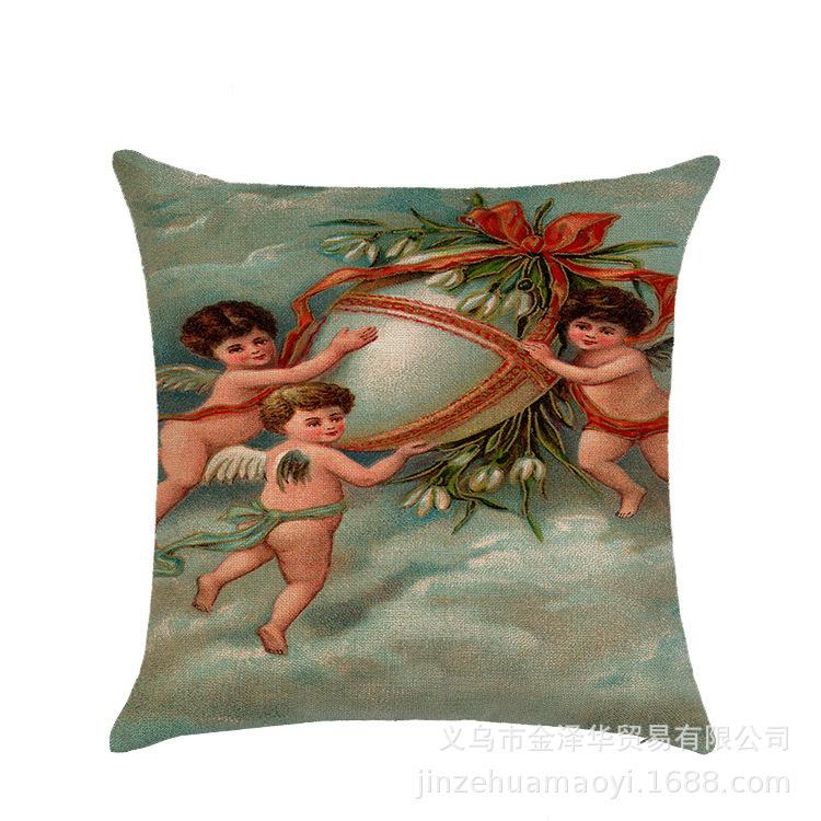 Акварельный кролик яйцо пасхальный наволочка скандинавский офис диван полиэстер наволочка домашняя мебель