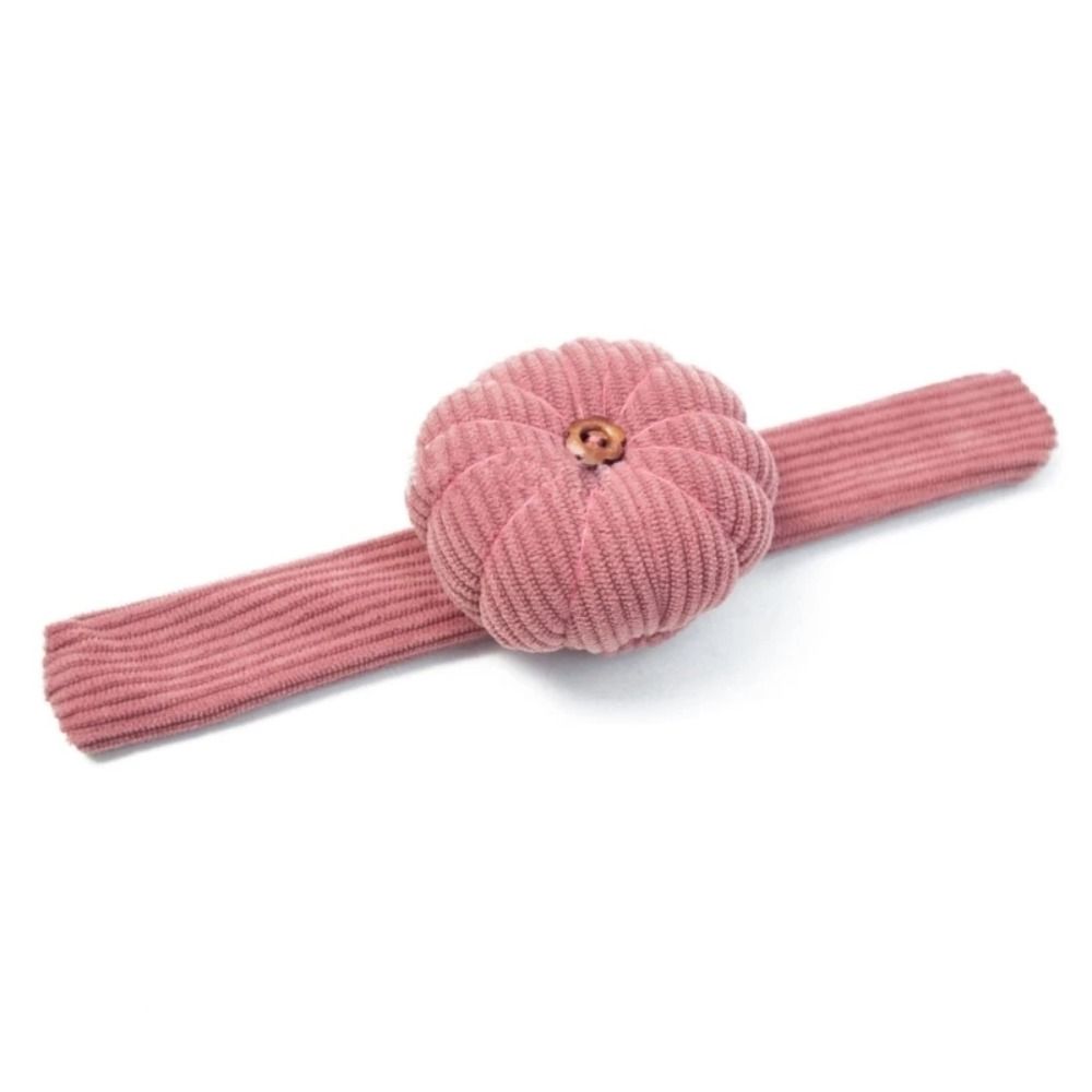 Pumpkin Shaped Wrist Pin Cushion With Elastic Wrist Belt Needle Pillow Needle Cushion Needlework