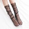 Fashion Lace Embroidery Flower Socks Women Transparent Tulle Socks Summer Thin Breathable Hosiery Mesh Gauze Floral Lace Socks