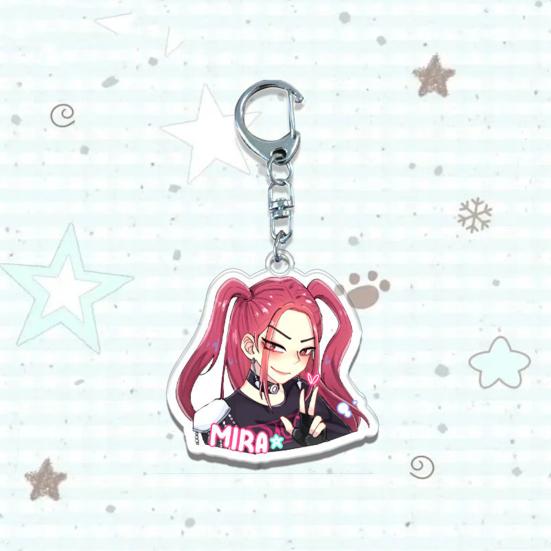 Брелок Охотники на ведьм Yousheng Богатая детализация персонажей Легкий портативный брелок Яркий цвет Аниме девушка Шарм Держатель для ключей