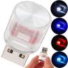 Мини-автомобиль USB LED окружающий свет Декоративные атмосферные лампы для внутренней среды Авто ПК Компьютер Портативный свет Plug Play