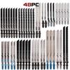 48Pcs HSS Ground Teeth Straight Cutting T-Shank Jig Saw Blades Metal Steel Wood Assorted Saw Blades Woodworking Tools Cutting