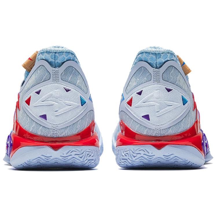 Anta Баскетбольные кроссовки Shock Wave 5 Мужские Низкие Сине-фиолетовые 112541106R-1