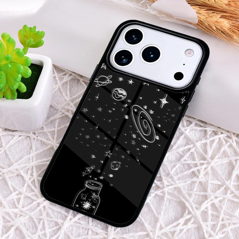 Trippy Art aesthetic Space Moon Shockproof Phone Case for iPhone 17 Air 16e 15 11 12 14 13 Pro Max Cover Coque