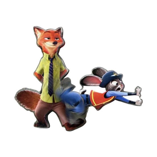 Вращающийся магнит на холодильник Лиса Кролик Акриловый Мультяшный Персонаж Животное Магнит на холодильник Украшение для дома Офиса Кухни Подарок для фанатов кино