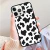 Black white Dalmatian Cow zebra texture Phone Case for iPhone 17 Air 16 15 14 12 13 PLUS 11 PRO MAX coque Cover