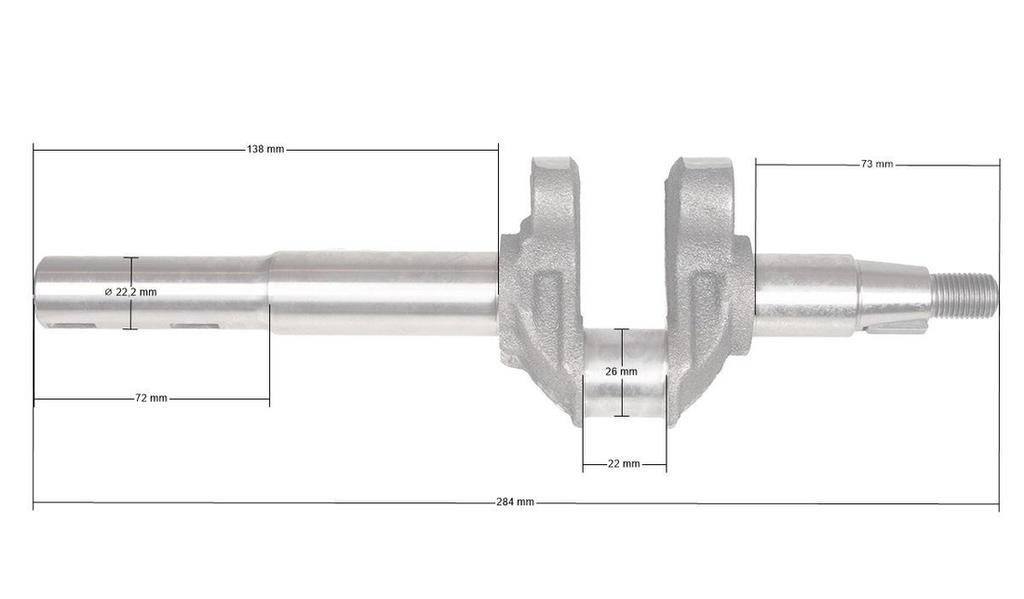 Коленчатый вал Lc1P65Fe-2 T327006871-4610000