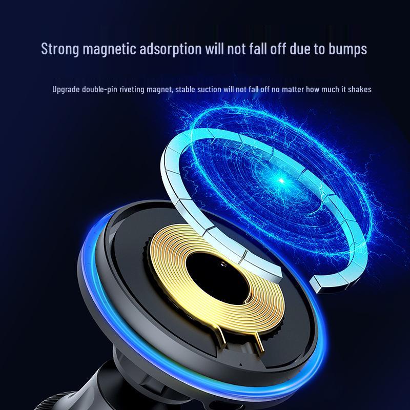 Беспроводной автомобильный держатель для телефона и зарядное устройство, совместимое с MagSafe, 15 Вт