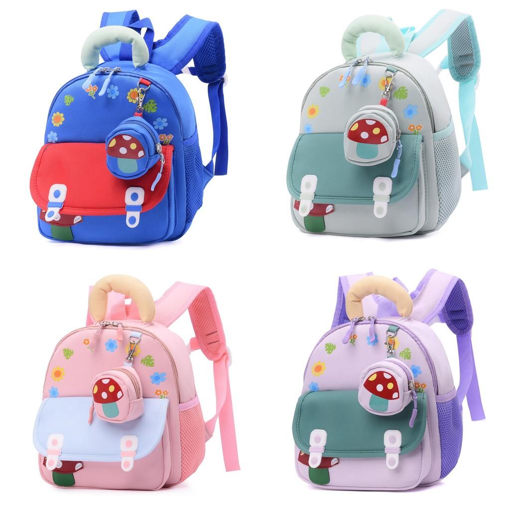 Kids Cartoon School Backpack For Preschoolers With Breathable Oxford Fabric For Boys And Girls