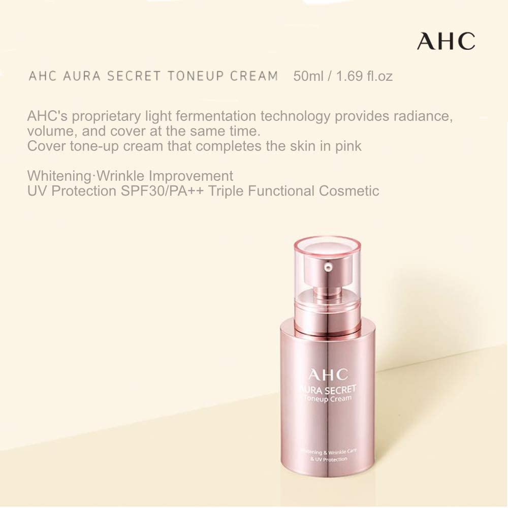 AHC Aura Secret Tone Up Cream SPF 30 PA++ 50ml (Glowing & Moisturizing)
