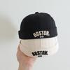 Cotton Children Melon Beanie Letter Embroidered Bucket Hat Hip Hop Fashion Landlord Cap  Summer