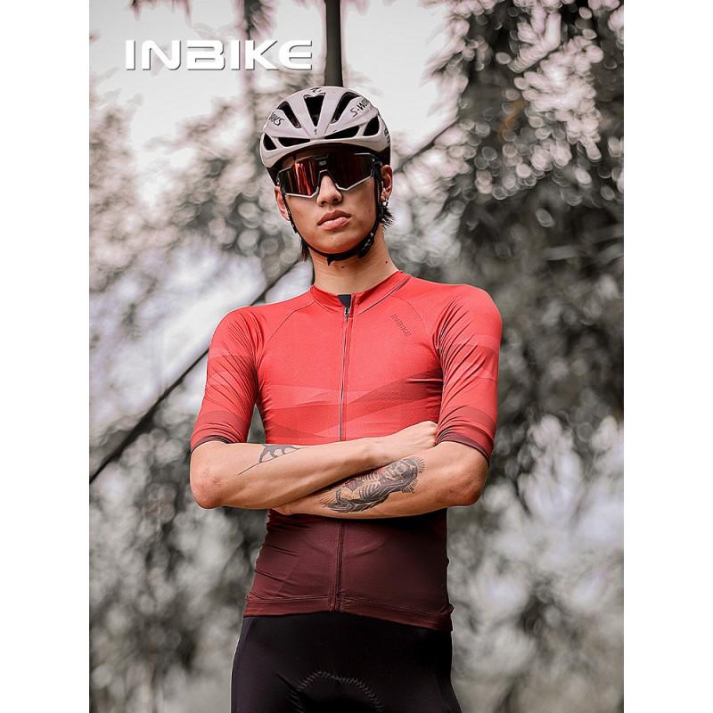 Mens Quick-Dry Cycling Jersey Breathable Short Sleeve Top Road Bike Riding