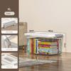 With Lid Storage Box Transparent Black Organizing Box Practical Plastic Box  Home & Garden
