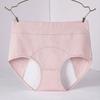 Женские трусики однотонные, большого размера, с высокой талией, бесшовные, эластичные, для предотвращения месячных