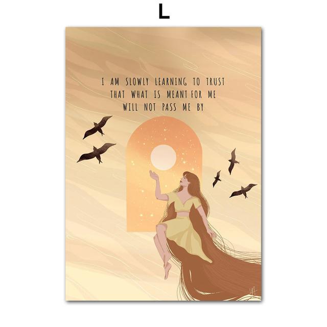 Tropical Girl Book Flower Cheetah Boho Nordic Posters And Prints Wall Art Canvas Painting Wall Pictures For Living Room Decor No Frame