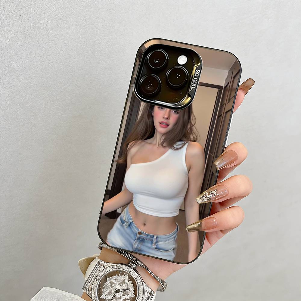 Чехол для телефона для девочек для iPhone 17,16,15,14,13,12,11 Plus,Pro Max,XS,Разноцветный Серебристый Черный Чехол