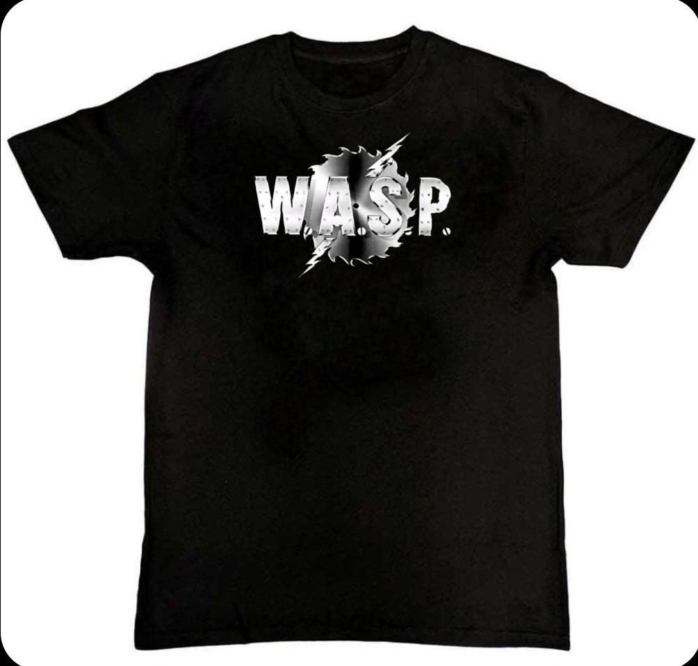 WASP Rock Band Concert Graphic Print Mens T-Shirt