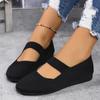 Summer New Round Head Knitted Single Shoes Breathable Soft Sole Lightweight and Comfortable Flat Bottom Suitable for Shoes