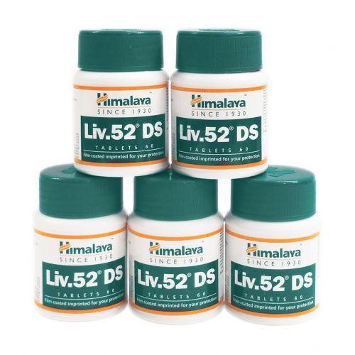 Набор Лив 52 ДС (5 х 60 таб), Liv-52 DS Set 5,  Himalaya