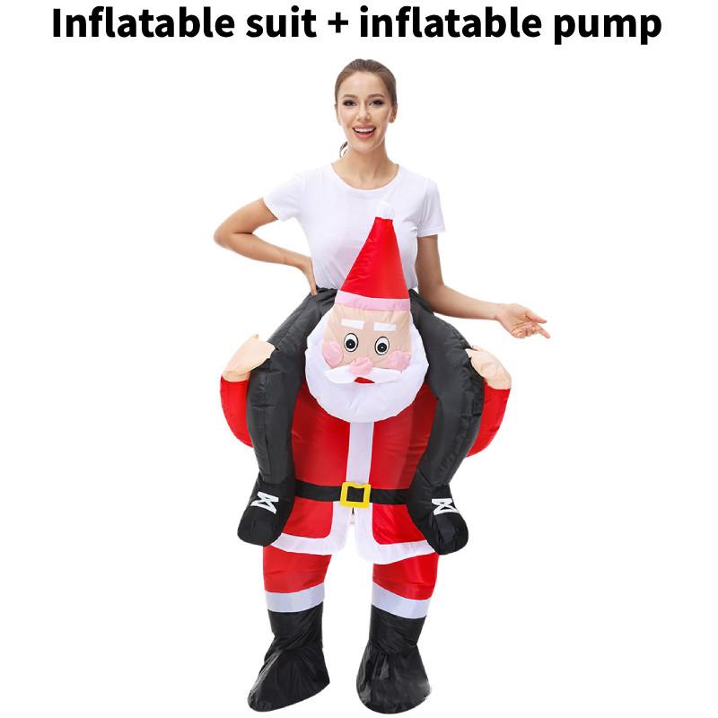 Claus Inflatable Santa Costume For Themed Party Stage Performance Fashion Gift