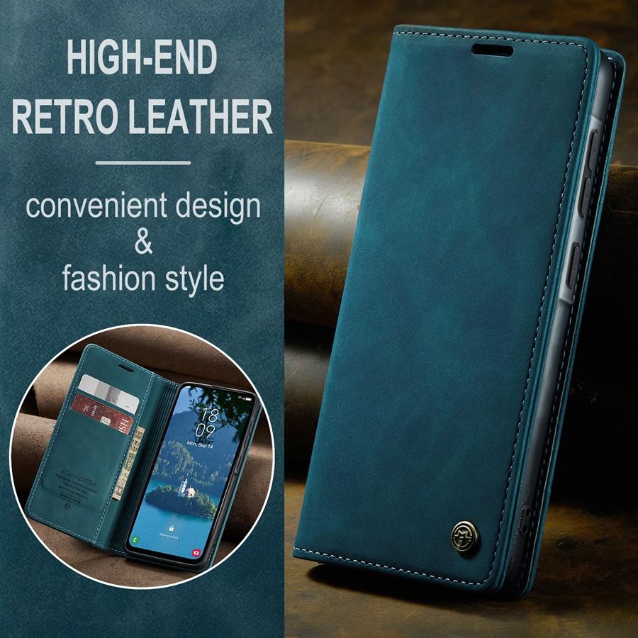 Ультратонкий прочный магнитный чехол из матовой кожи для телефона Samsung S25 S24 S23 A56 iPhone 16 15 14 13 Google Pixel 9 8 7 держатель для карт и подставка флип-чехол