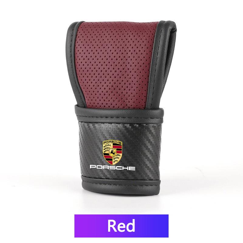 Высококачественные чехлы на ручку переключения передач для салона автомобиля, нескользящие чехлы на рычаг переключения передач для Porsche 911 Cayenne Cayman Panamera Macan Taycan Boxster