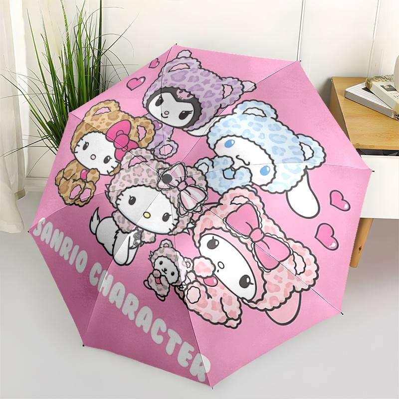 1pc Sanrio Character Umbrella - Automatic Opening/Closing with Foldable Design, Iron Frame, Outdoor Use, Festival Gift, Suitable for Fans, Travel, Dai