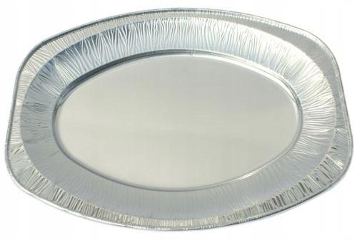 Aluminum Oval Plates Medium 43cm 10 pcs