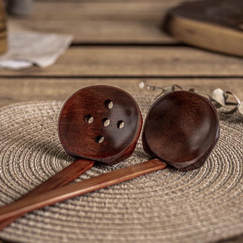 Японская деревянная длиннорукая суповая ложка Ruhan (2-Pack)