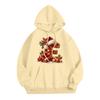 Women's Casual Comfortable Long-Sleeved Christmas Letter-Printed Warm Hooded Crew-Neck Sweatshirt