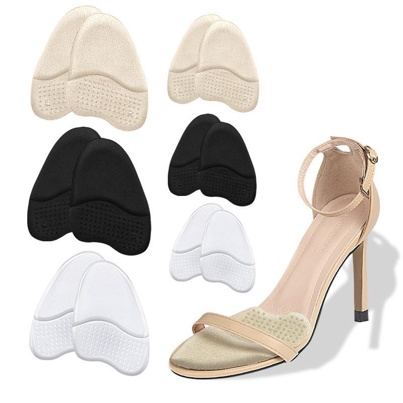 Невидимая гелевая подушечка для передней части стопы - Нескользящая, амортизирующая полустелька для высоких каблуков