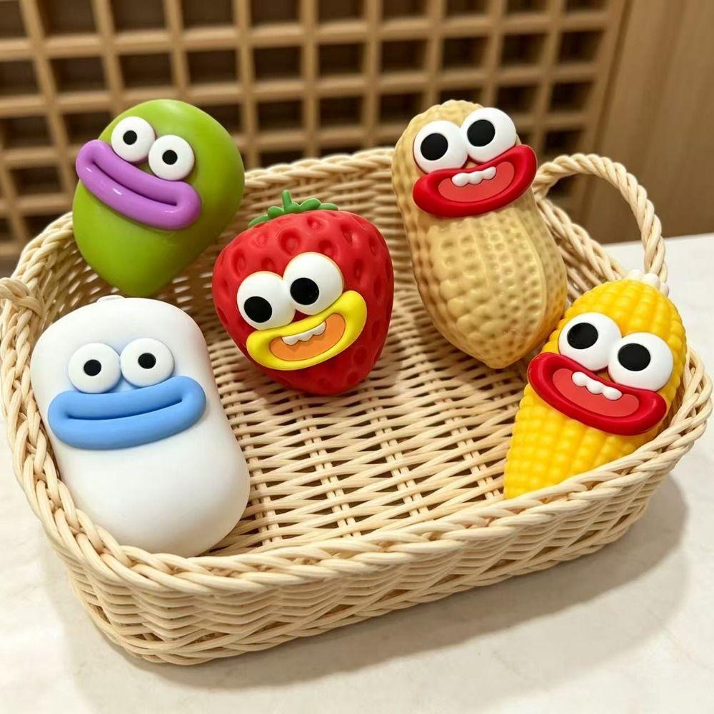 Hand Relax Crispy Soap Big Mouth Blocks Filled Squishy Funny Crunchy Peanut Kids Adults