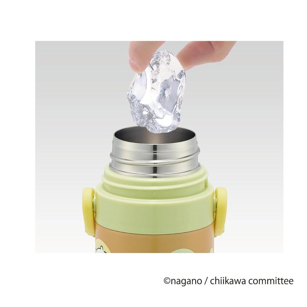 Skater Бутылка для воды из нержавеющей стали для питья 470 мл Chikawa легкая бутылка для воды только для холодного хранения спортивная бутылка для детей