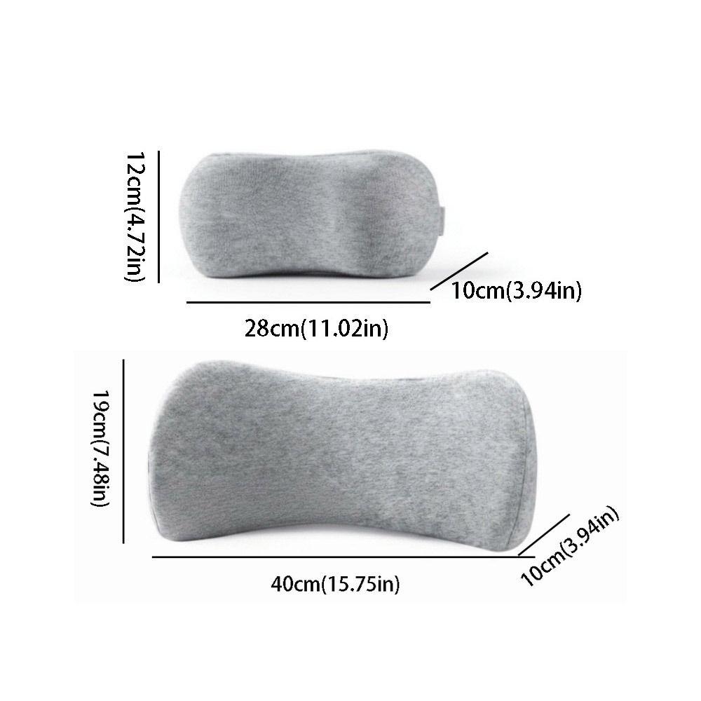 Soft Fabric Car Seat Headrest Breathable Fabric Neck Pillow Lumbar Cushion Waist Pillow Interior