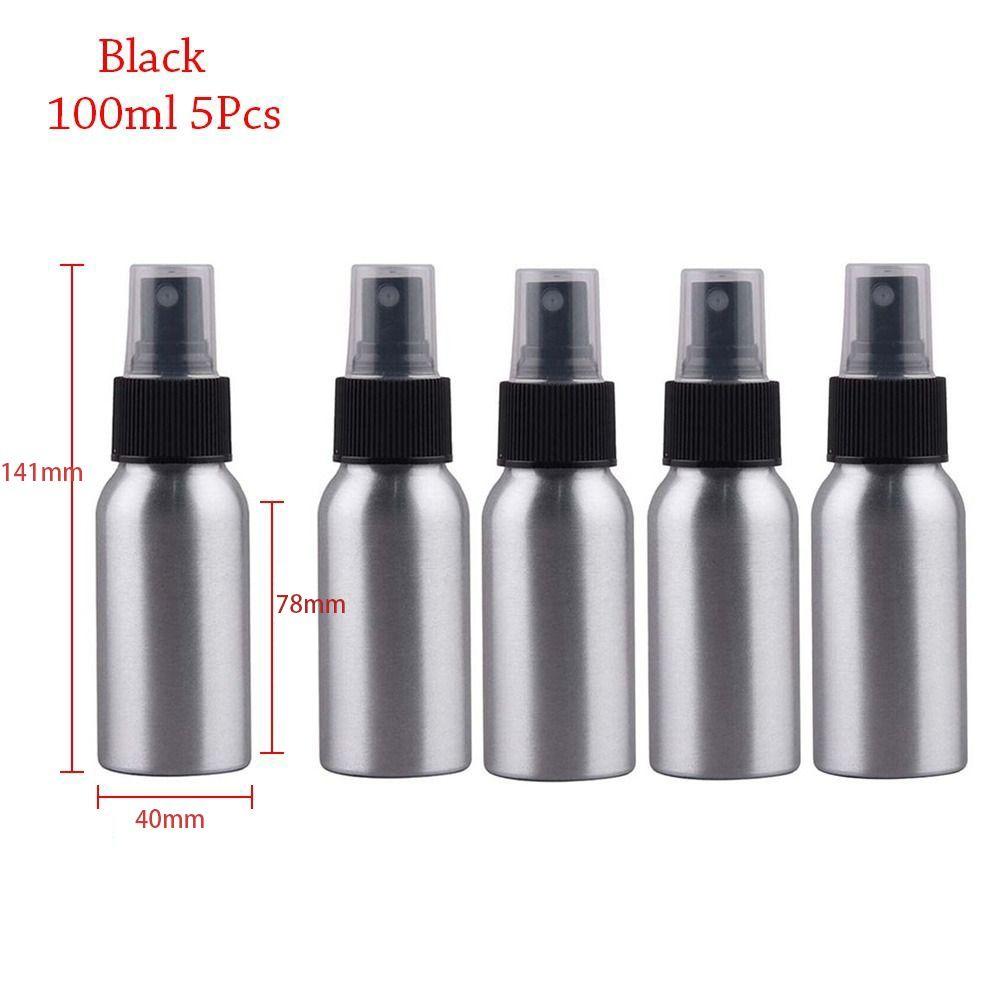 5 шт. дорожных многоразовых пустых флаконов-распылителей для духов, алюминиевый распылитель для духов