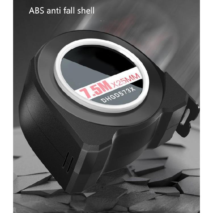 Shockproof Retractable Steel Tape Rule With Fixed Position Locking System Ergonomic Grip Strong Scale For Job Sites