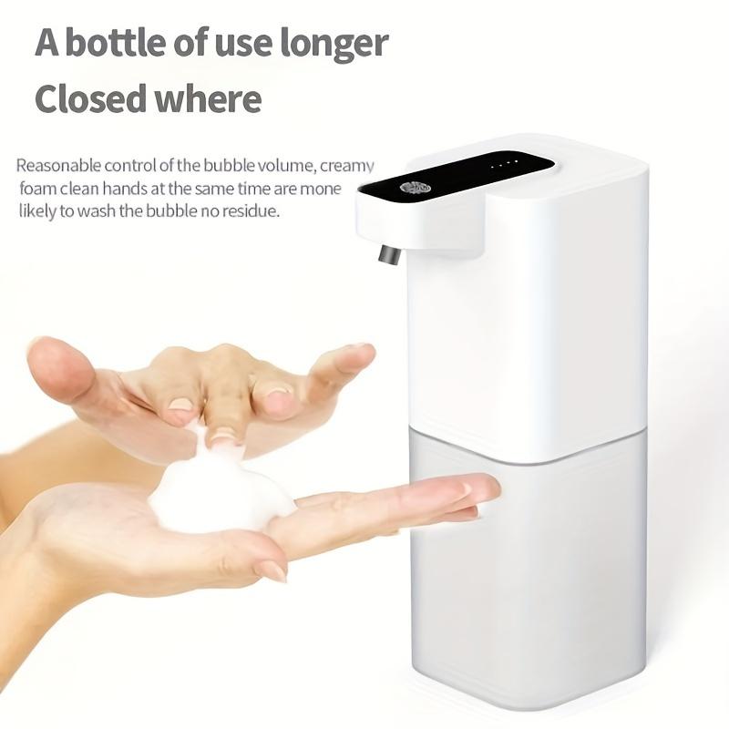Automatic Soap Dispenser, 400ml/14oz Non-contact Sensor Foam Soap Dispenser, USB Rechargeable, Hands-free Automatic Foam Liquid Soap Dispenser
