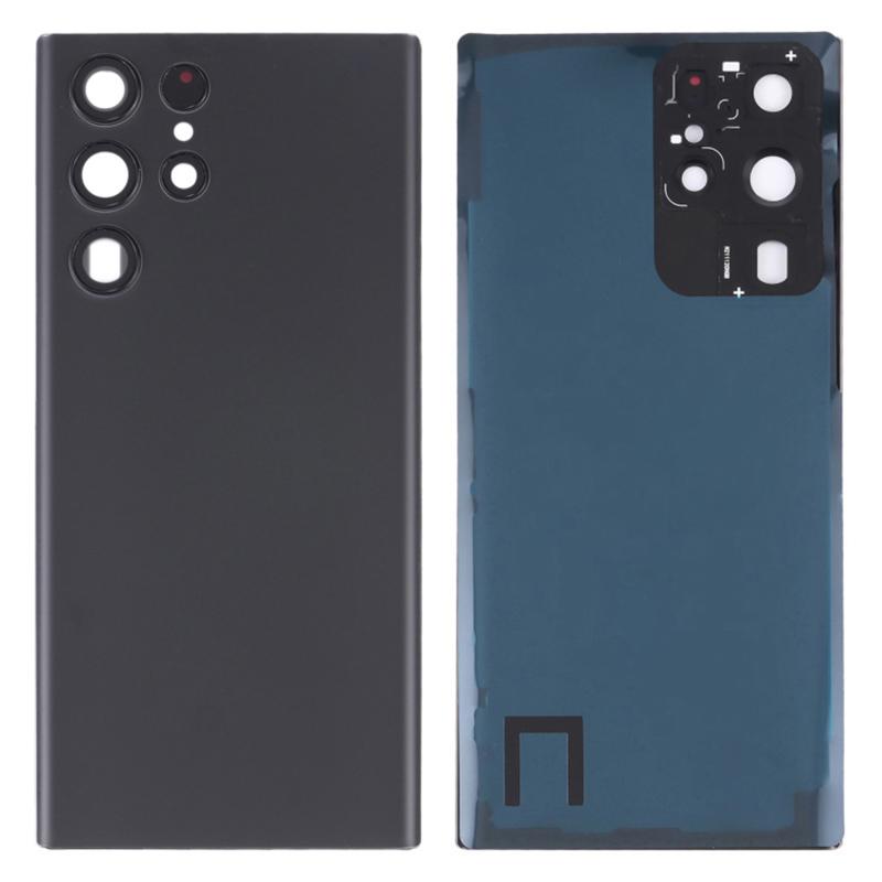 Для Samsung Galaxy S22 Ultra 5G S908 Запасной корпус аккумулятора с клейкой наклейкой+крышка объектива (без логотипа)